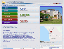 Tablet Screenshot of apartmentsdanica.com